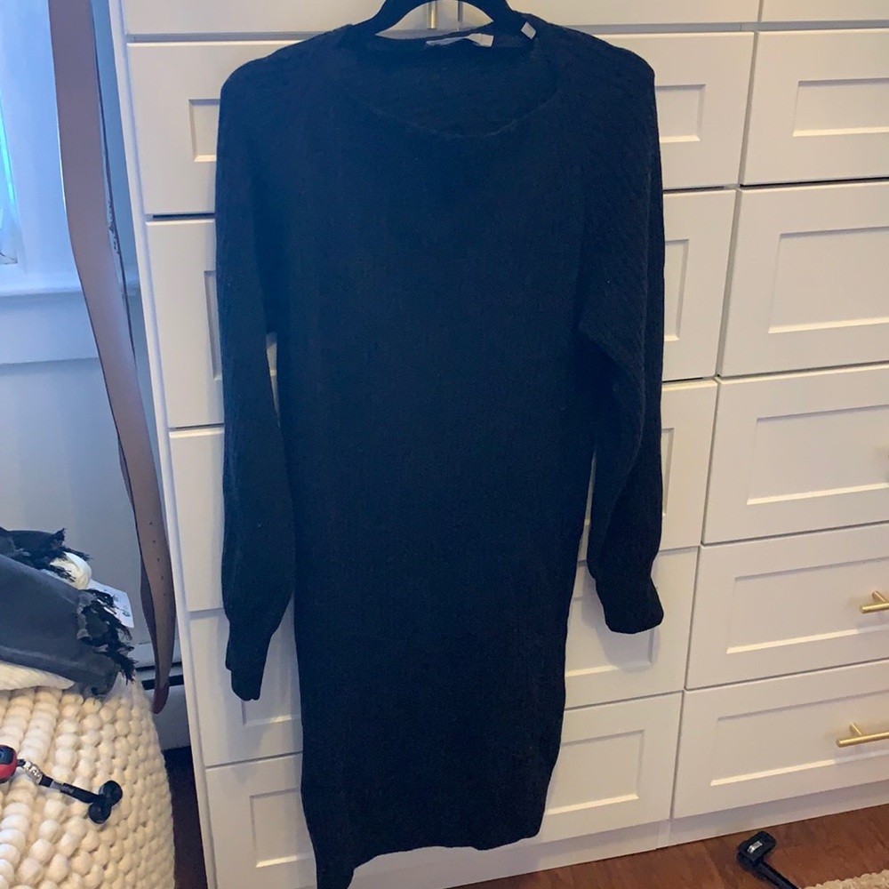 Vince Ribbed Sweater Dress size small